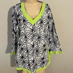 Gretchen Scott Designs Chevron V-Neck Tunic